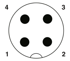 Stecker - Sensorkabel M12 4pol. auf 2xM8 4pol, 0,6m